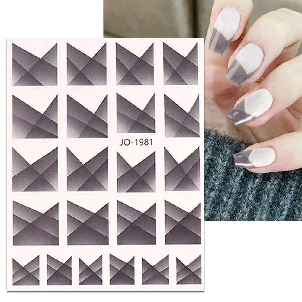 Linie Wraps Slider Aufkleber Französisch Stil unregelmäßige Linie Nagel folien Streifen Nägel Aufkleber Nail Art Dekoration Französisch Nagel Aufkleber