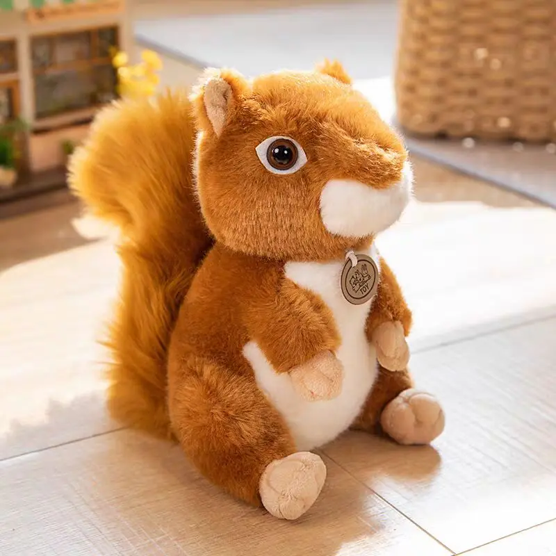 

big About 30cm Brown Squirrel Plush Toy Soft Doll Baby Toy Birthday Gift b1889