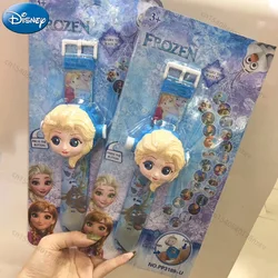 Disney Elsa Princess Kids 3D Projection Watch Frozen Anime Cartoon orologi digitali per bambini regalo di compleanno