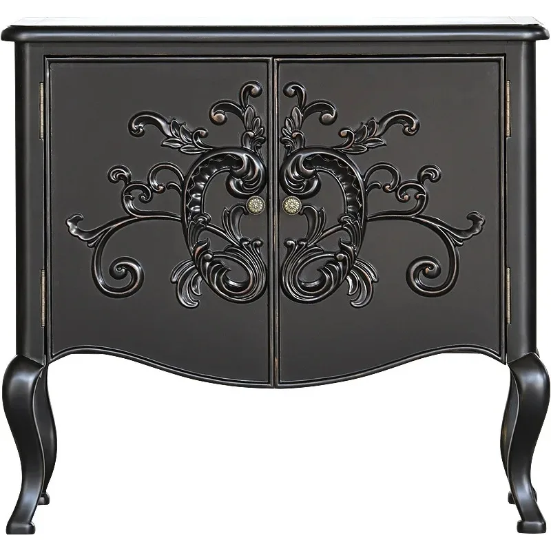 

country entrance cabinet furniture, living room entrance retro light luxury European small apartment sideboard furniture