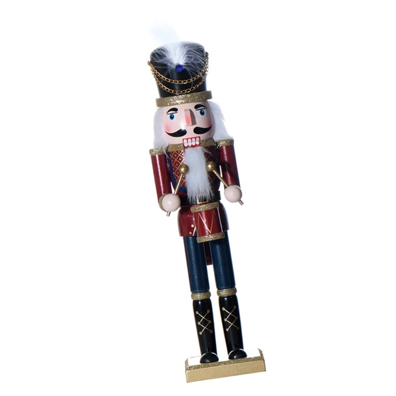 Luxurious Nutcrackers Display Pieces Artisanal Nutcrackers Soldier 38cm Traditional Christmas Decors for Garden