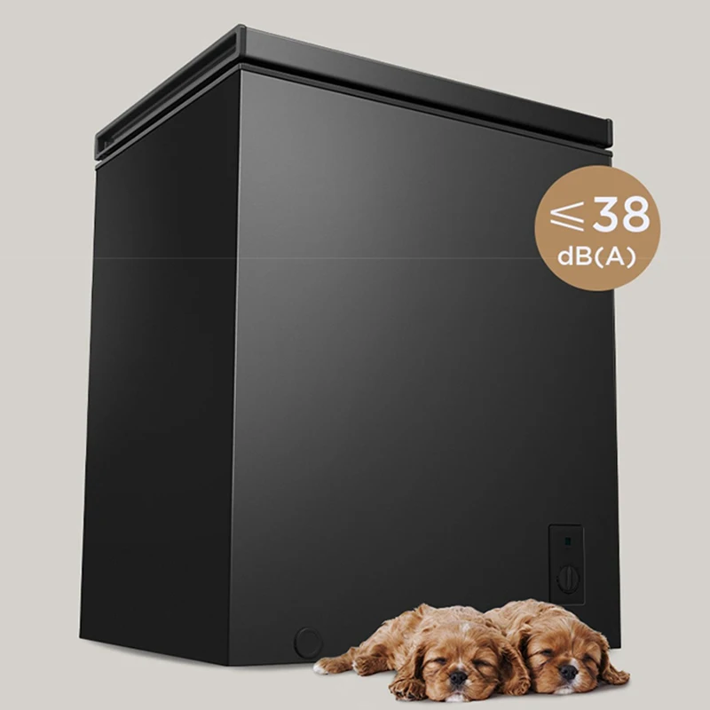 Congelador doméstico 142L 6.8 ℉ a -4 ℉ con cesta extraíble Congelador compacto de puerta abierta superior independiente 450W