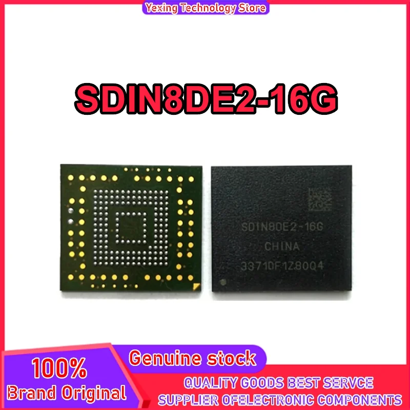 SDIN8DE2-16G EMMC BGA153 stores 0-10 maintenance word library embedded memory IC New Original in Stock
