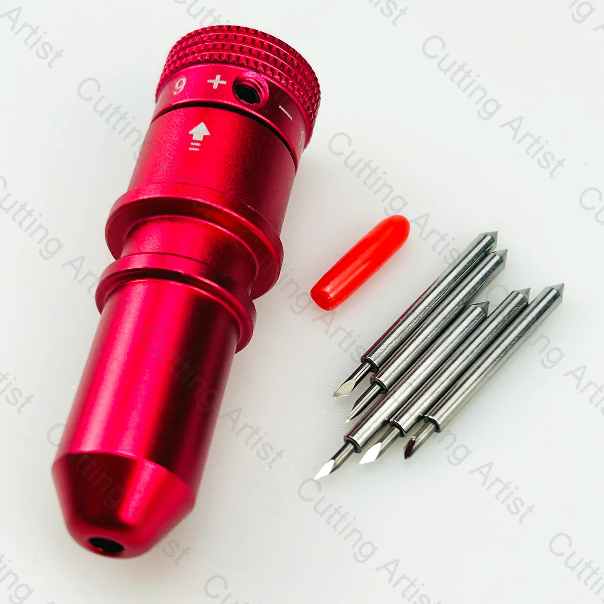 15pcs 45 Degree Standard Blade and 1pc Holder for Sunshine Cutting Plotter Rose Red Housing