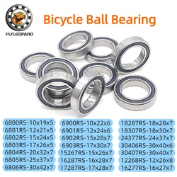 6Pcs 6802-2RS Bearing 15x24x5mm ABEC-7 Metric Thin Section Ball Bearings 6800 6801 6803 RS for Bicycle Hub Front Rear Hubs Wheel
