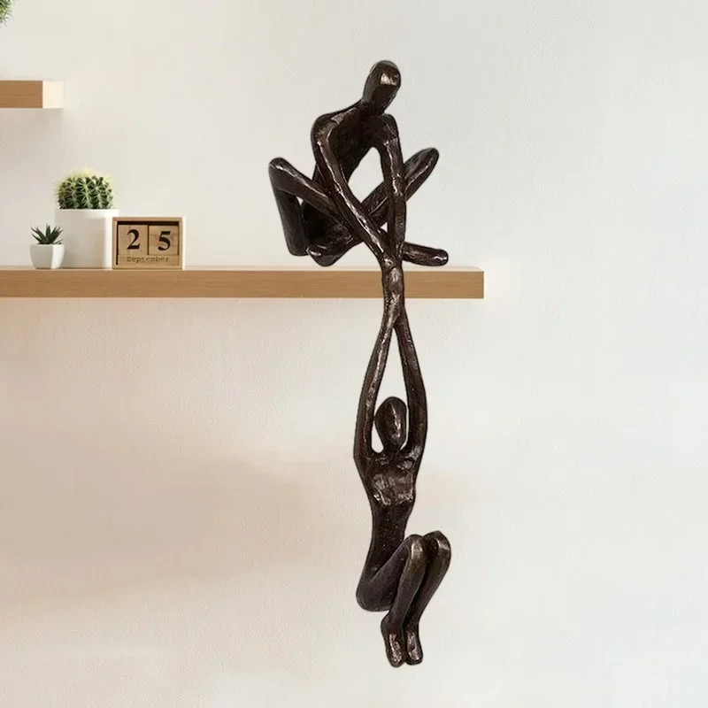 Mann hält Frau Statue Kunst Statue Liebhaber Skulptur Ornamente Home Dance Paar Skulptur Kunst kreative Desktop-Dekoration Kunst