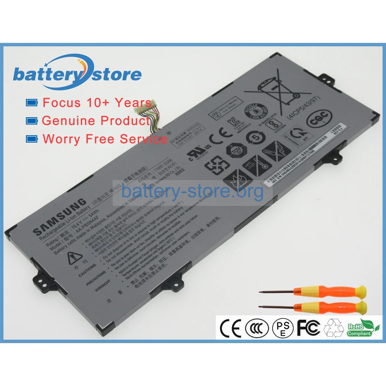 Genuine laptop batteries for AA-PBSN4AF,Galaxy Book Flex2,NT930SBE,S NP755XDA,NP730QCJ,NP930SBE,NP730QDA-KA3US,15.4V,4 cell