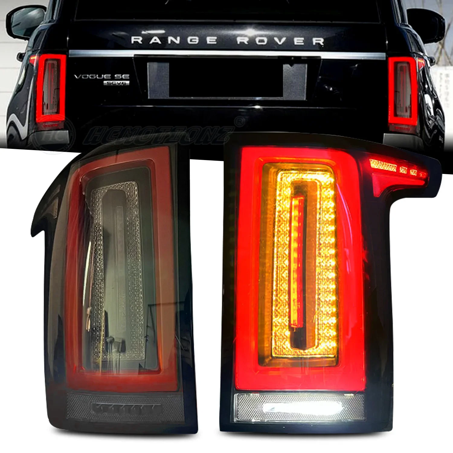 HCMOTIONZ Factory LED Tail Lights 2012-2021 4th Start UP Animation DRL Car Back Accessories Rear Lamps For Range Rovercustom