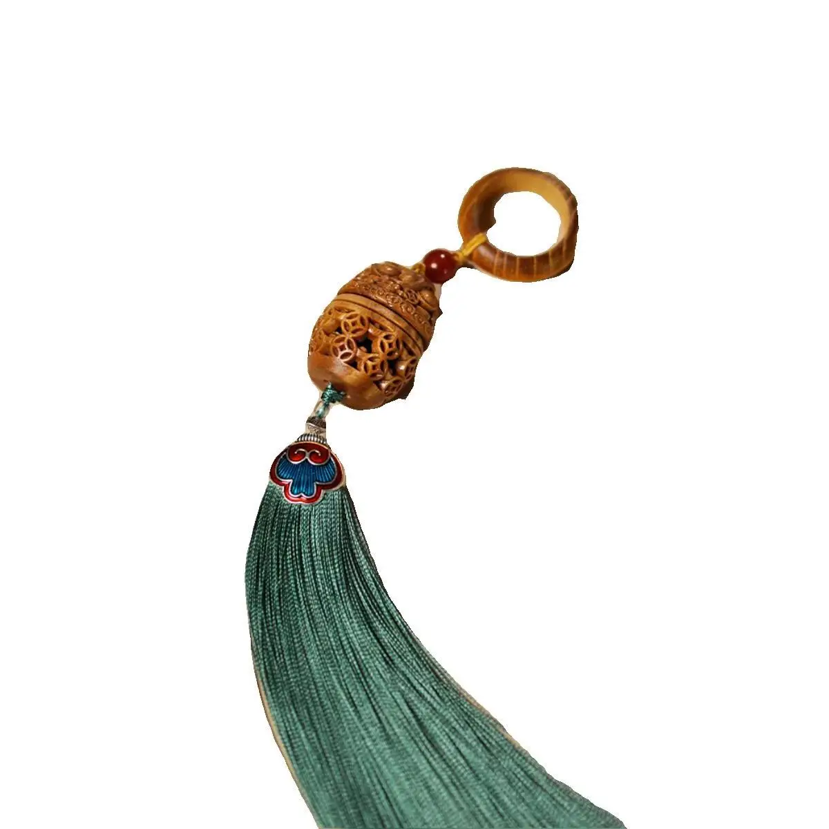 

Sandalwood running ring tassel playing with Buddha beads hand-held pendant ancient style strings incense bag handmade incense pi