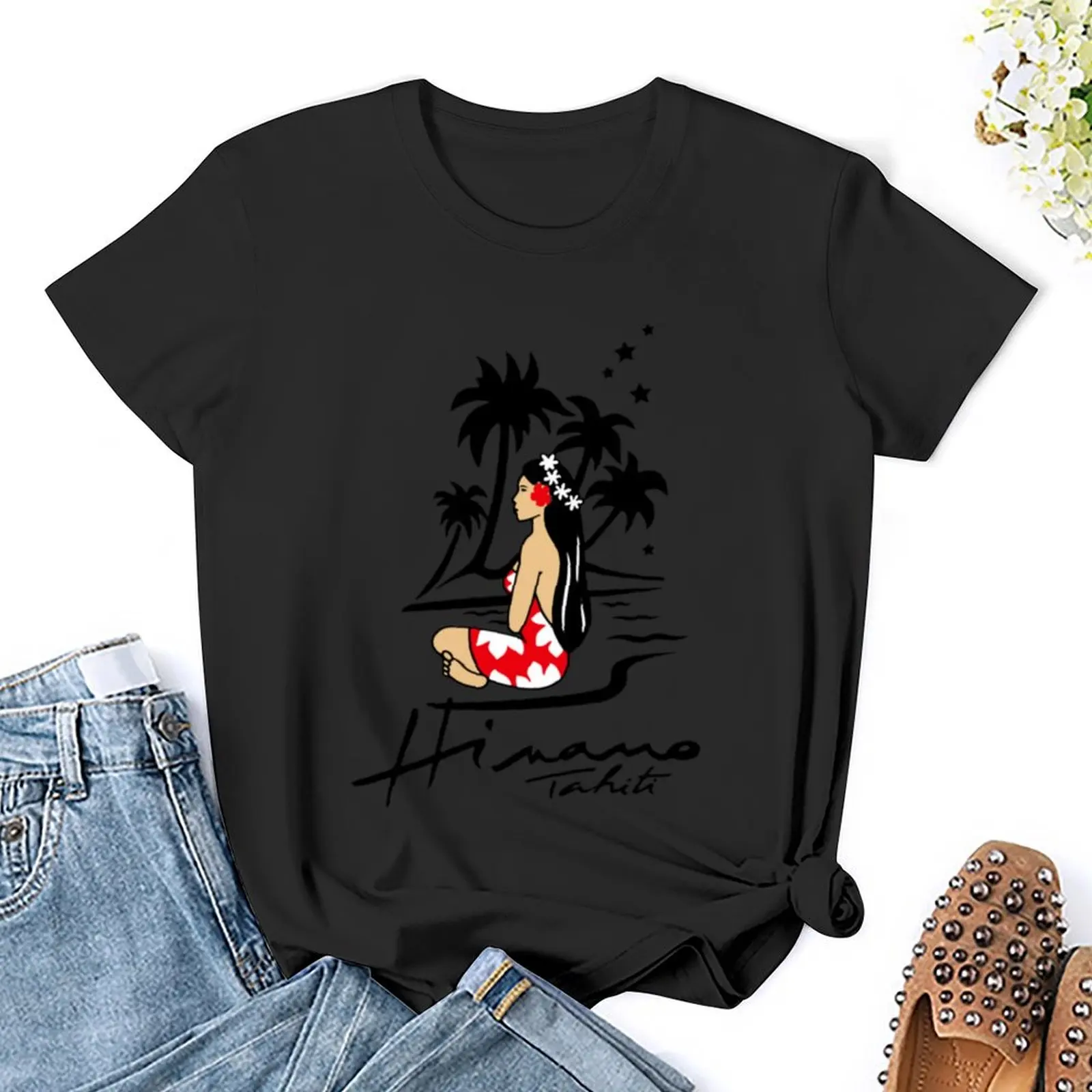 Camiseta con logotipo de Hinano Tahiti Nuova para hombre, ropa kawaii, tops con estampado de animales, camisetas lindas, camiseta para mujer