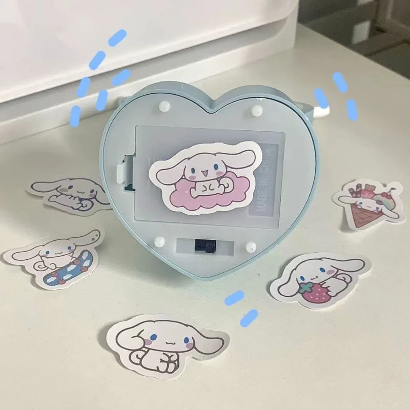 Sanrio kawaii noite luz cinnamoroll hello kitty kuromi olho dos desenhos animados lâmpada de mesa protetora quarto das crianças luzes da noite