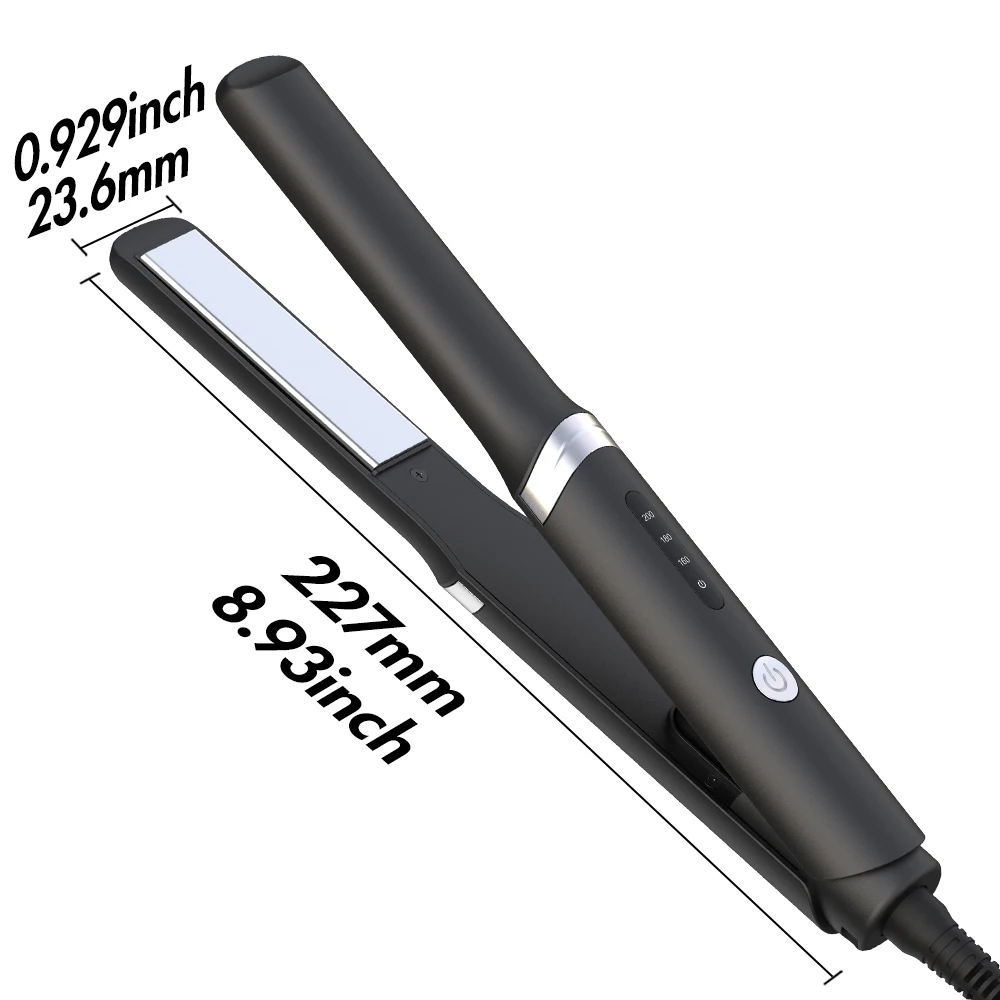 

Lisapro Mini Dual Voltage Travel Выпрямитель для волос с быстрым нагревом Компактный утюжок для общежития и укладки в дороге