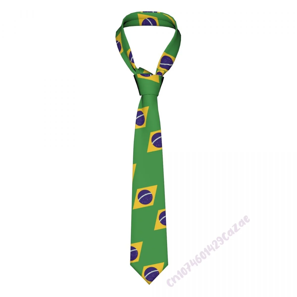 

Brazil Flag Neck Ties For Men Women Casual Plaid Tie Suits Slim Wedding Party Necktie Gravatas For Gift Proud