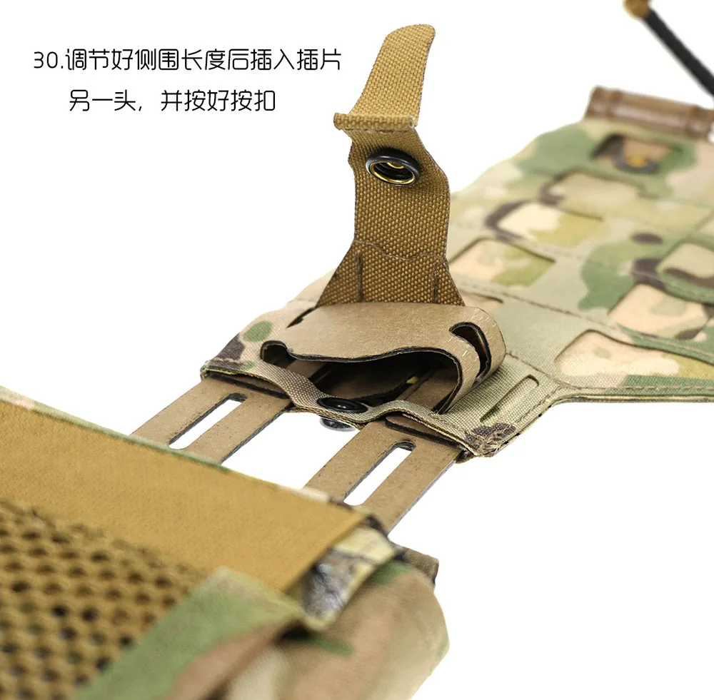 Neue M/L Modulare S-S-Style Taktische Plattenträgerweste Leichte Verstellbare Paintball-Trainings- und Jagdweste – Detail 36