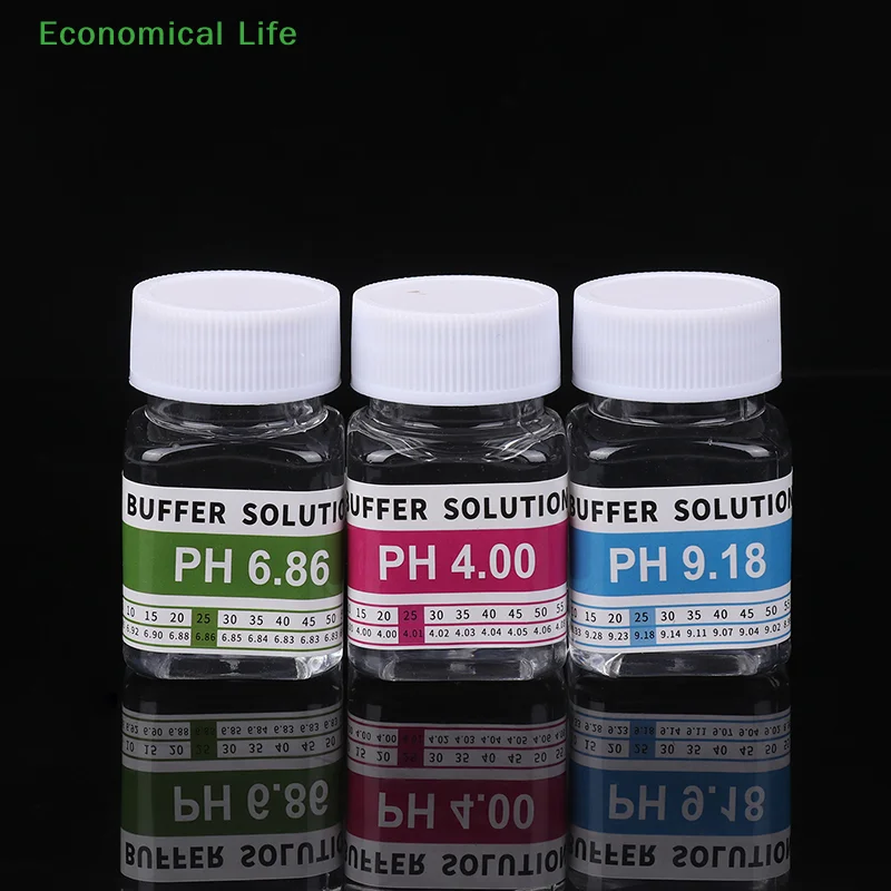 Butelki wielokrotnego użytku o pojemności 50 ml z roztworem kalibracyjnym PH 4,00 6,86 9,18 Bufor roztworu PH Bufor miernika PH Kalibracja miernika roztworu buforowego