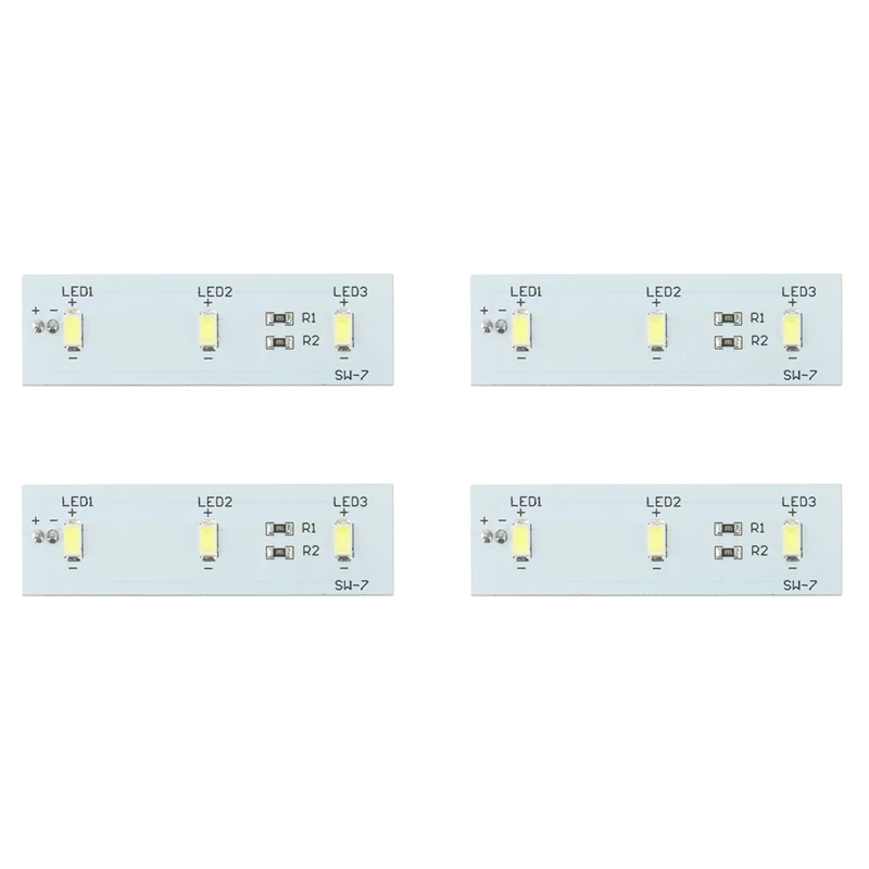 

4X For Refrigerator LED Light Strip Bar Replacement For Electrolux Refrigerator ZBE2350HCA SW-BX02B Repair Part