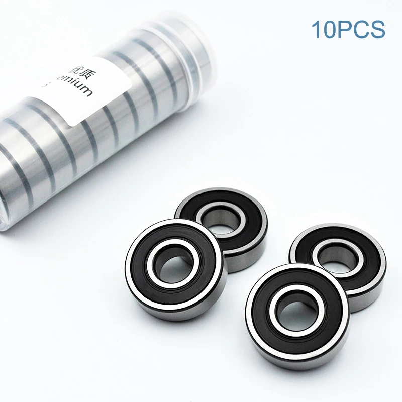 10pcs 6200 2RS ZZ 10*30*9mm 6200ZZ DDU 2Z Inner Diameter 10mm Chrome Steel Deep Groove Ball Bearings