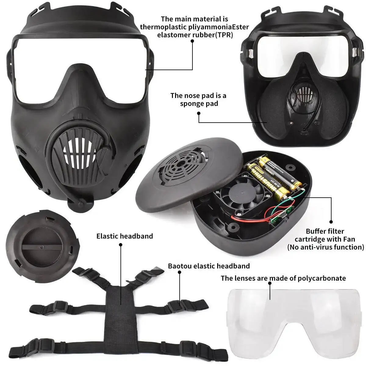 Halloween Mask Tactical Gas Mask Navy SEAL M50 Real Person CS Cosplay Mask High Quality Mask