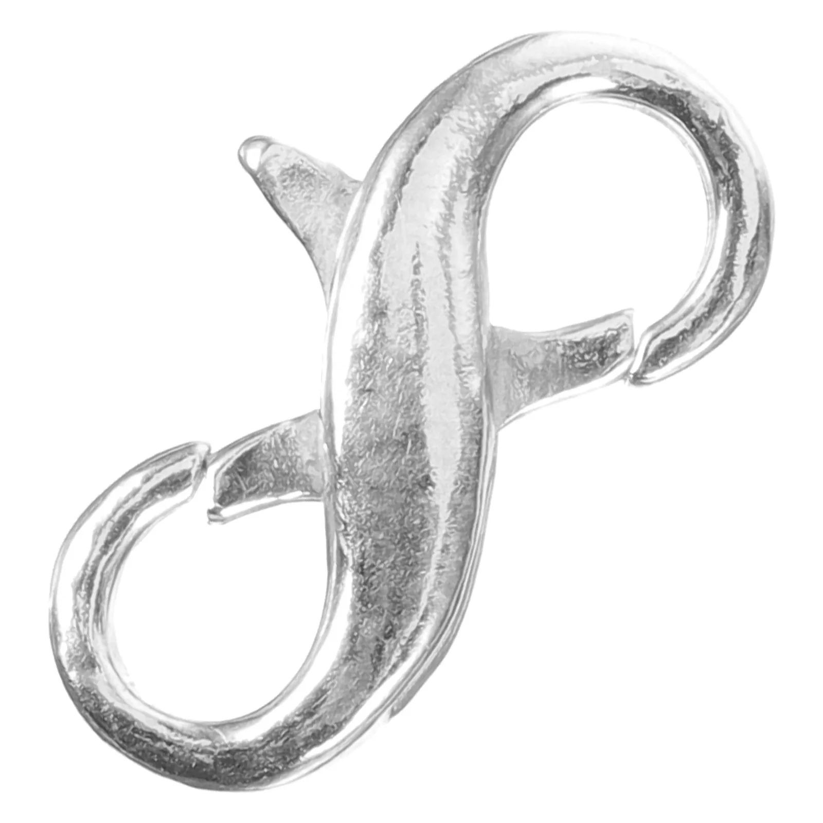 Collana con fibbia Chiusura in argento sterling Aragosta Connettore fai da te Catena di gioielli di piccole dimensioni Argento 925 con doppia apertura Chiusure in metallo