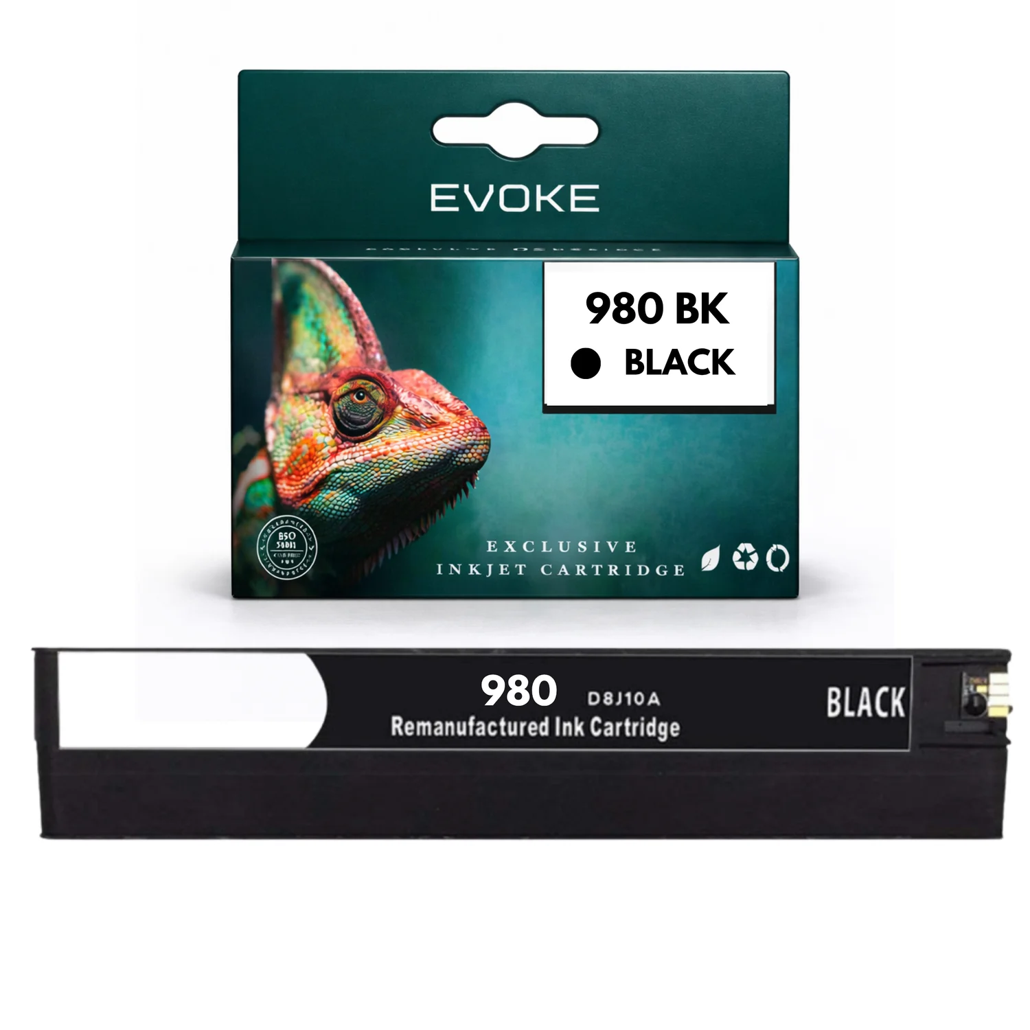 Evoke compatibele toner voor HP 980 BK 980BK D8J10A Zwart OJ Enterprise X555 MFP X585
