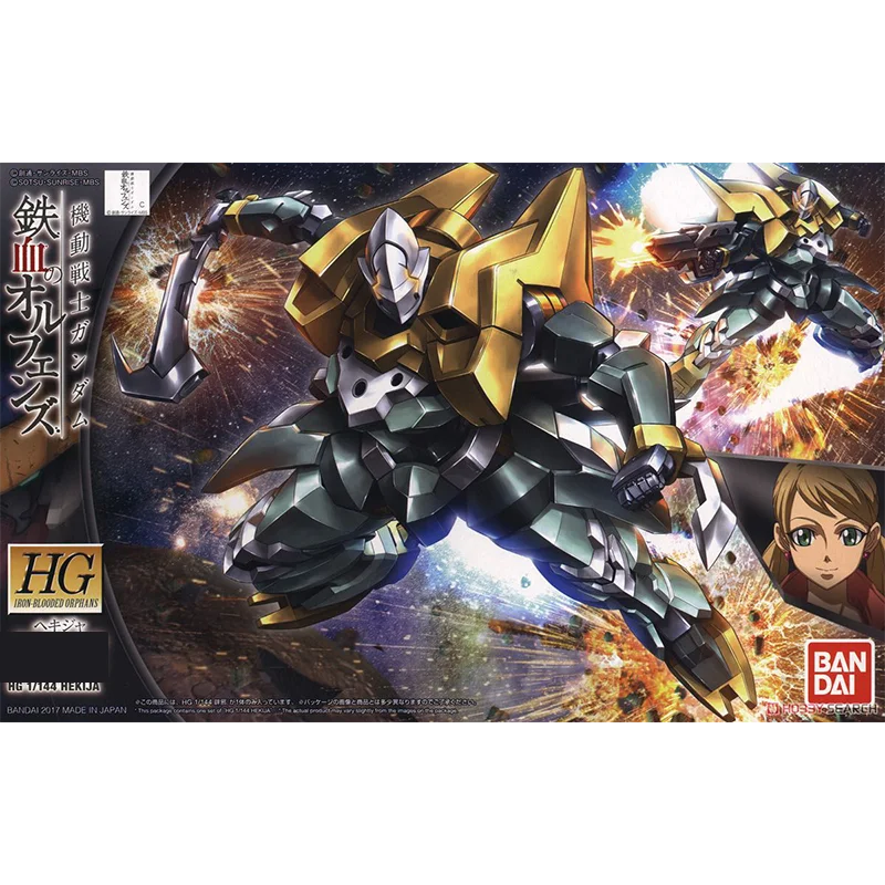 Originele Bandai Mobile Suit Gundam: Iron-Blooded Orphans 1/144 HG Hekija Anime Action Figure Assembly Model Verzamel Ornament