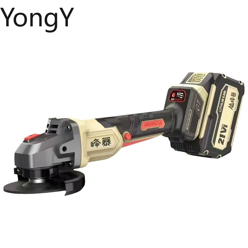 Brushless Angle Grinding Rechargeable Lithium Battery High Power Hand Grinding Wheel Cutting, Grinding and Polishing Machine