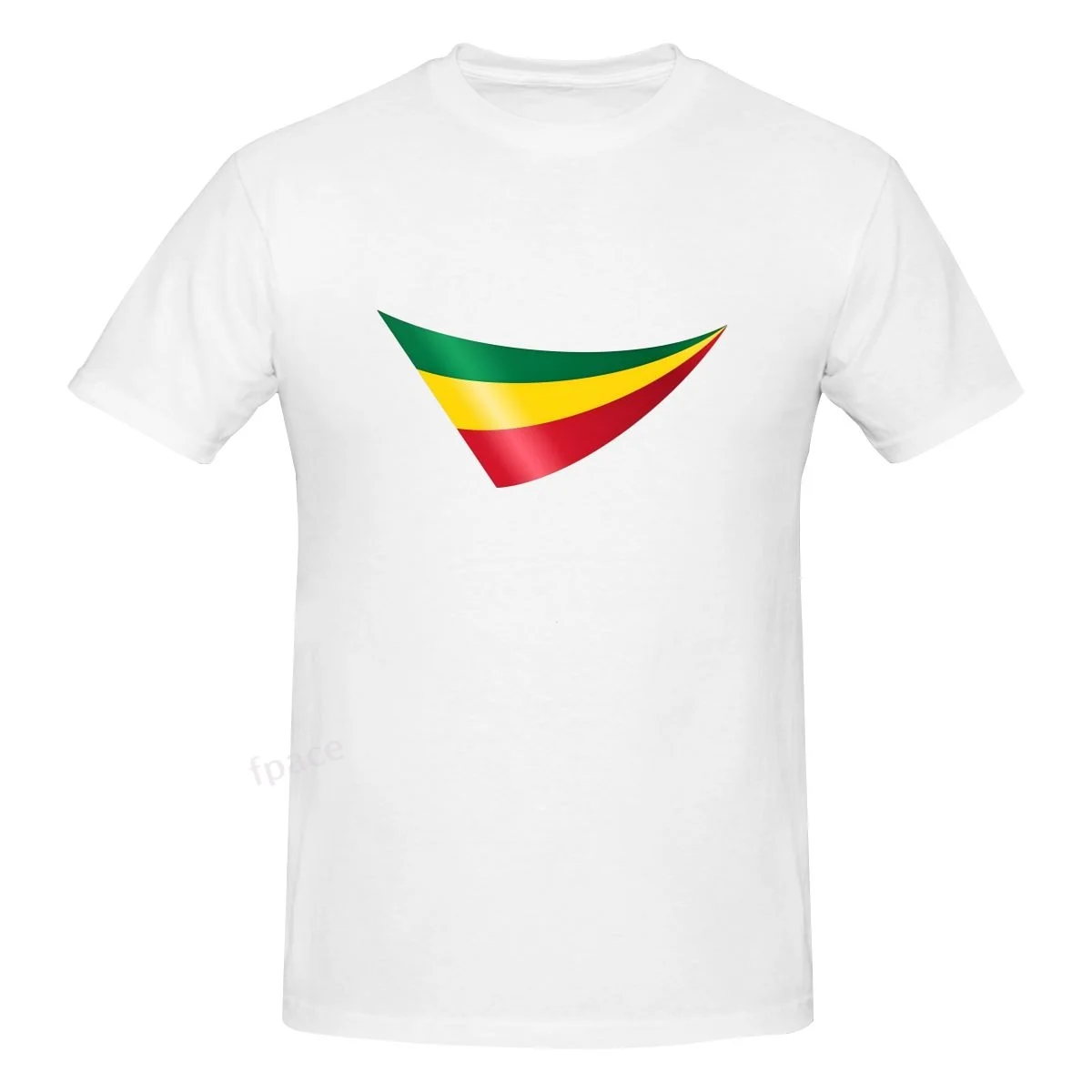 

GREEN YELLOW RED FREEDOM Casual Cotton Summer Men Clothing Tops Men's Basic Short Sleeve T-Shirt