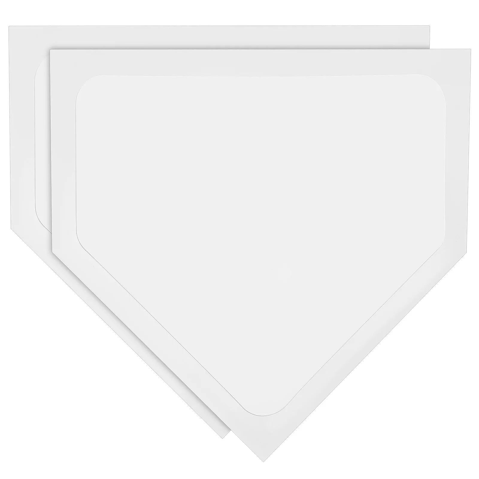 2 pezzi Piastre da allenamento per baseball Durevole Tpe Tappetino da allenamento per lanciatore antiscivolo Uso esterno Forniture da baseball Marcatori spot