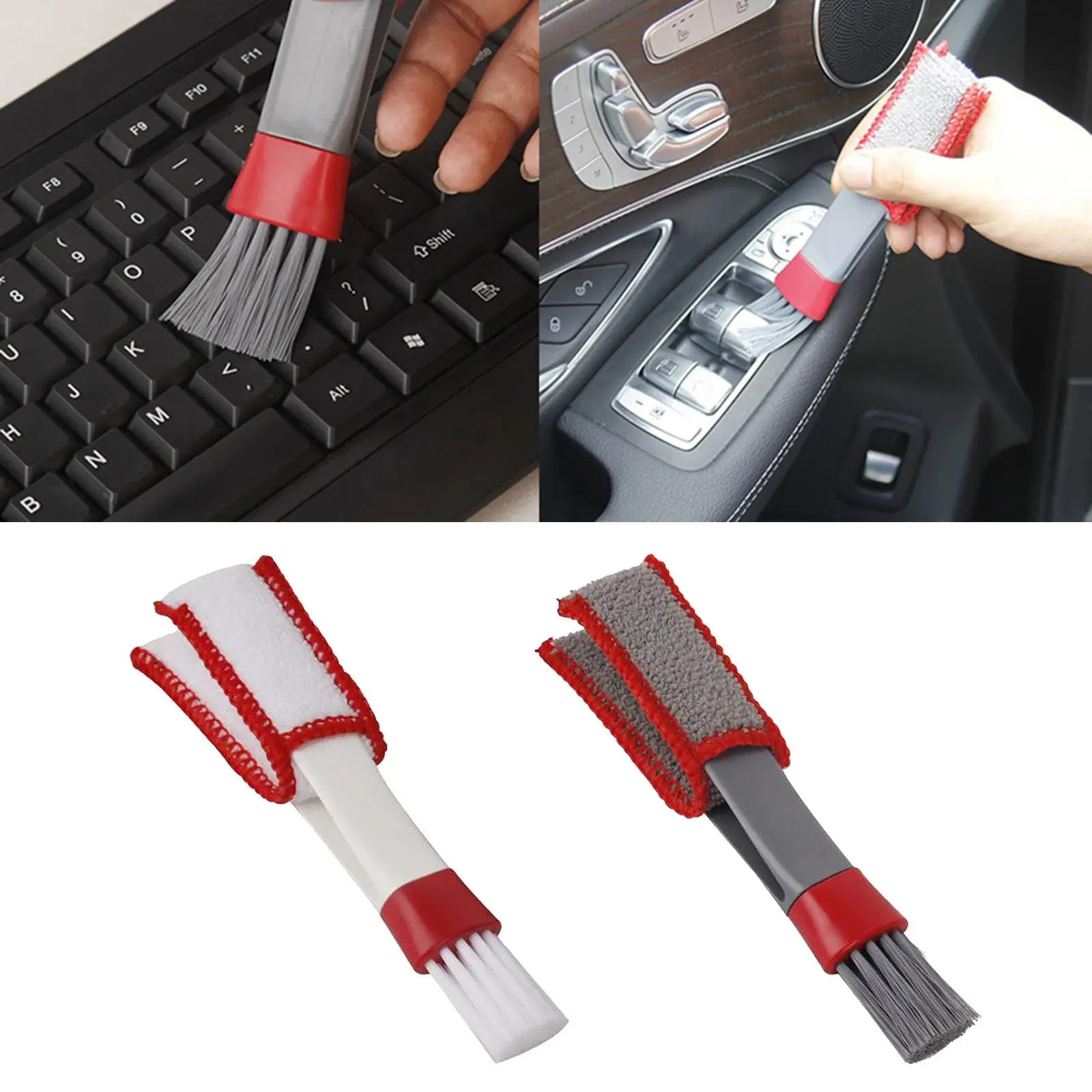 Cleaning Brush Car Air Conditioner Vent Dust Cleaner Cleaning Cloth Handheld