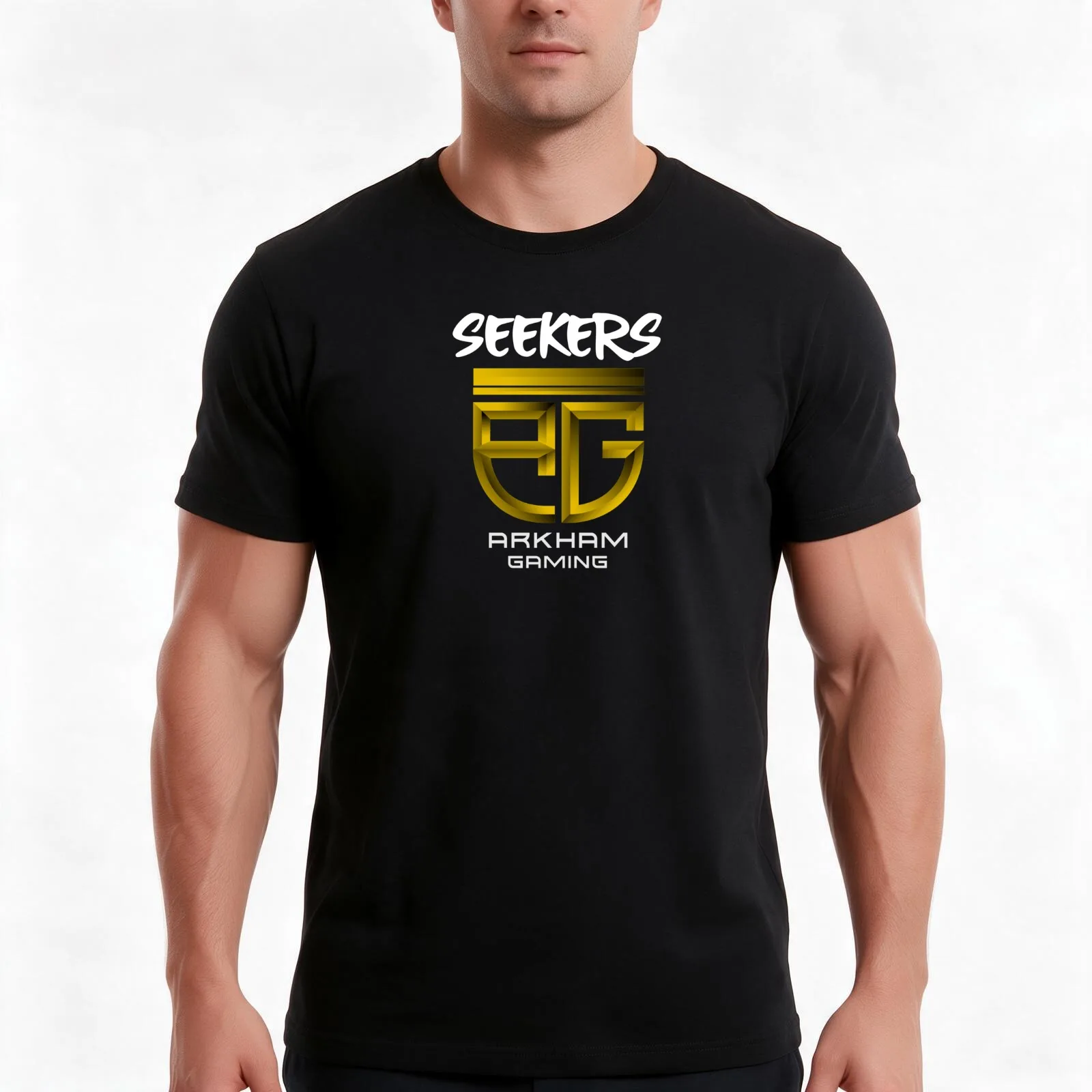 Seekers Arkham Gaming Tees T-Shirt Summer Casual Cotton Tee Oversized Streetwear Tops Vintage Graphic Print Unisex Men Women