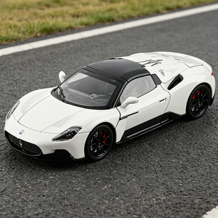 

Che Zhi 1:24 Simulation Convertible Alloy Sports Car Model Sound and Light Pull Back Collection Ornament Toy Car