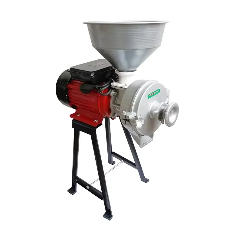 

110V 220V Thickness Adjustable Corn Flour Pulverizer Superfine Grinding Machine Grinder Dry and Wet Grain Crusher Mill