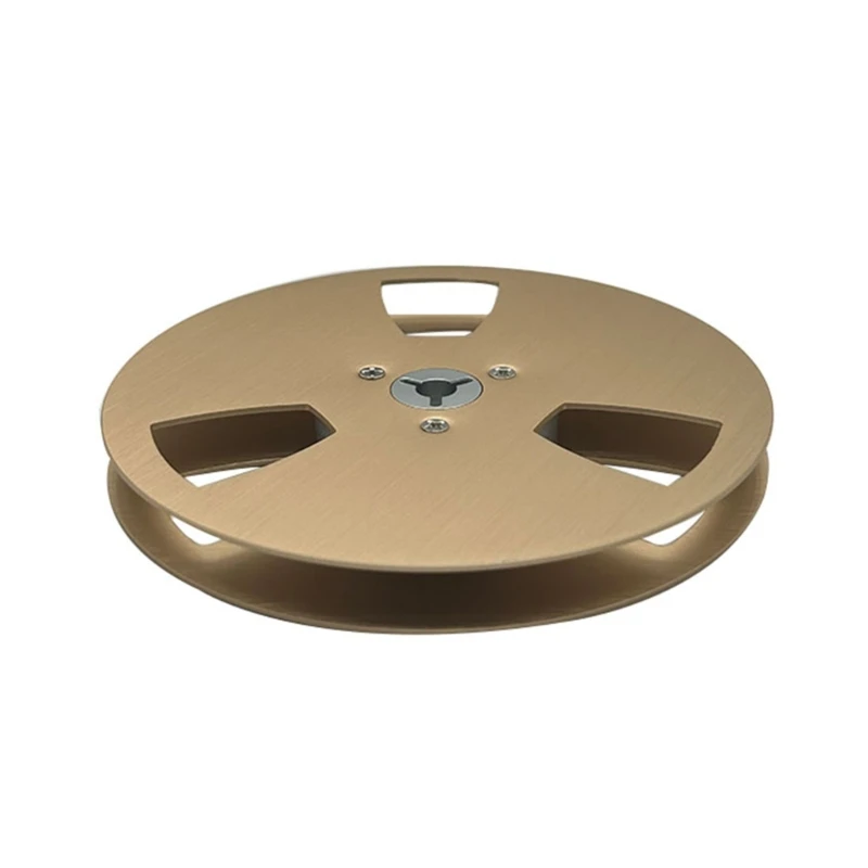 5 Inch Empty Tape Reel, 3 Holes Universal Open Reel Aluminum Alloy Take Up Reel to Reel Small Nab Opening Machine Part