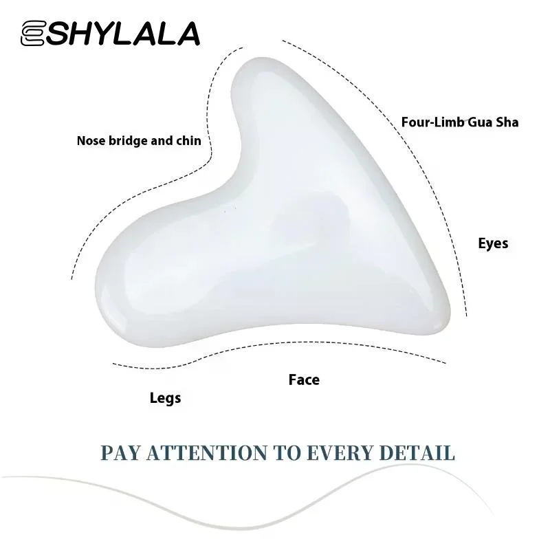 Placa gua sha de vidro de alta silicone, raspador facial, massagem de elevação para rosto, corpo, pescoço, perna, cuidados com a pele, beleza, massageador de saúde