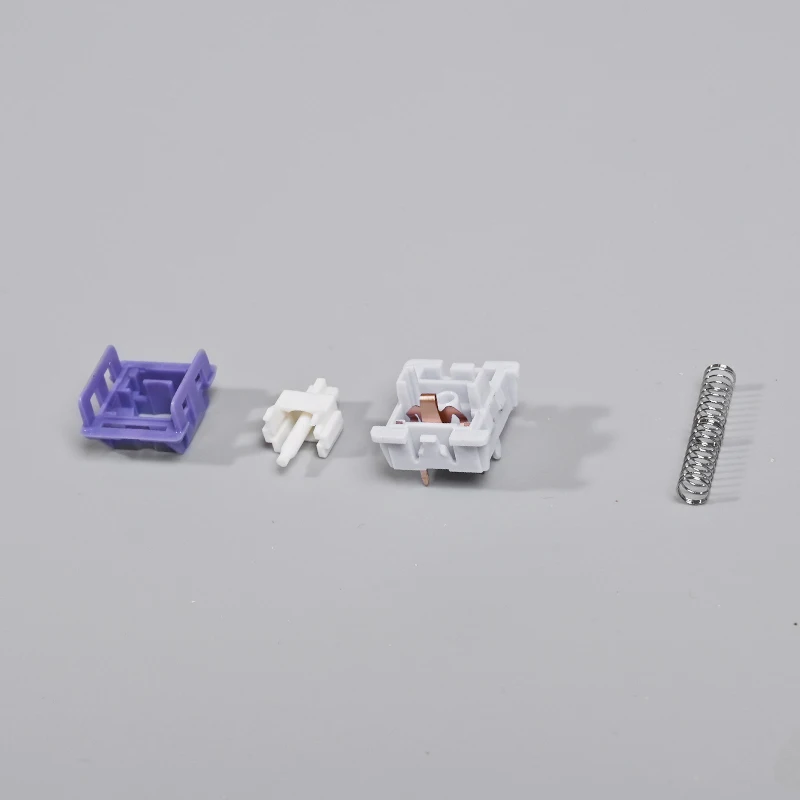 Duhuk/Lumia Bitter Tea Purple Switch 5 Pins HIFI Tactile Switches Factory Lubed Extended 22mm Double Spring POM