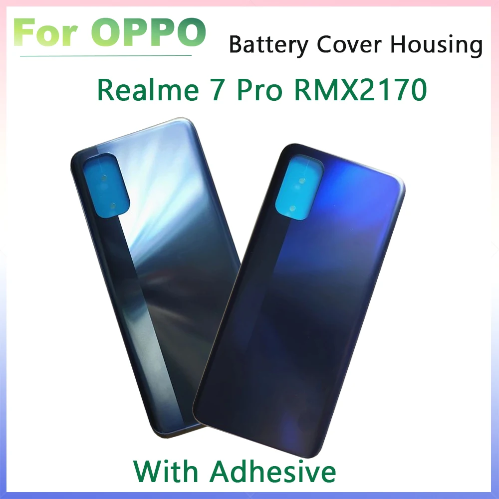 

For OPPO Realme 7 Pro RMX2170 Back Battery Cover Door Rear Housing Repair Parts For OPPO Realme 7Pro Battery Cover+Adhesive