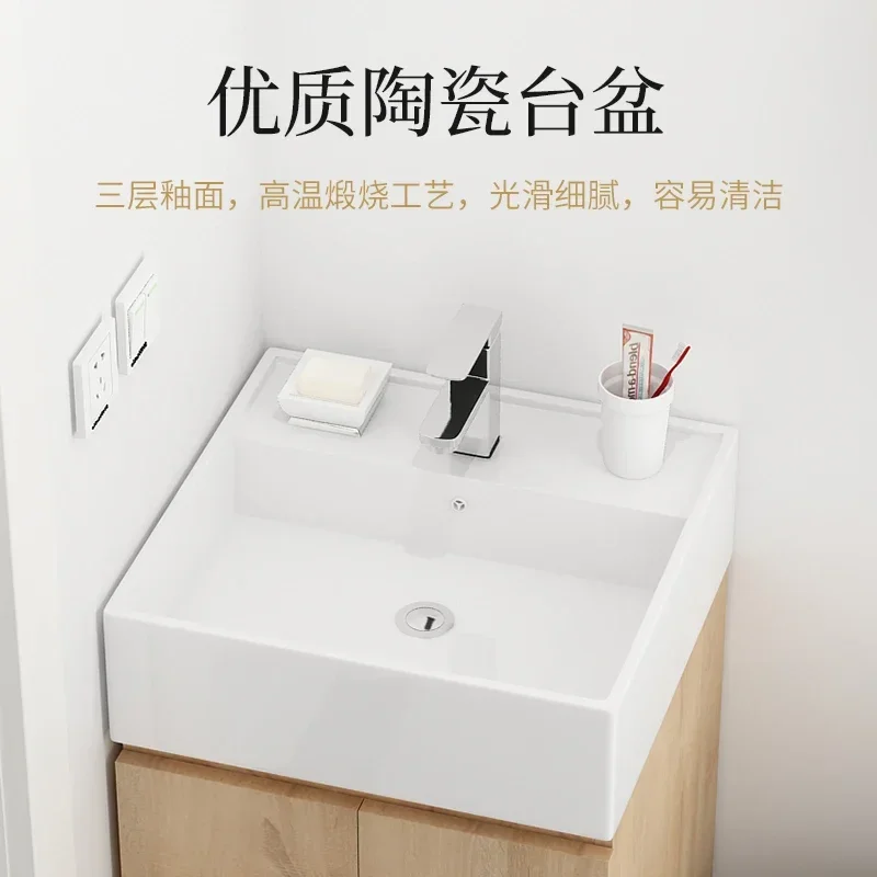 Super estreito mini pequeno apartamento armário de banheiro combinação wc corredor lavatório lavagem rosto lavagem mãos 40cm50