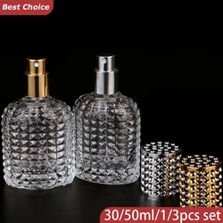 1/3Pcs Mini Perfume Travel Refillable Bottles-5ml Portable Atomizer Sprayer Empty Pump Container for Traveling and Outgoing