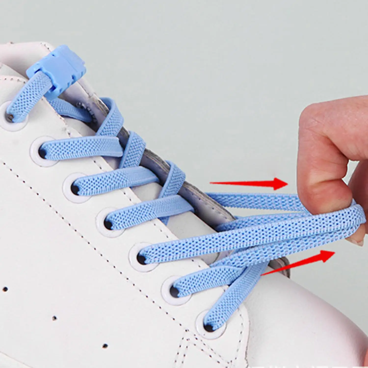 Lacci elastici senza cravatta Lacci per scarpe colorati per scarpe da ginnastica per bambini e adulti Lacci per scarpe Lacci per scarpe con chiusura in plastica pigra rapidamente