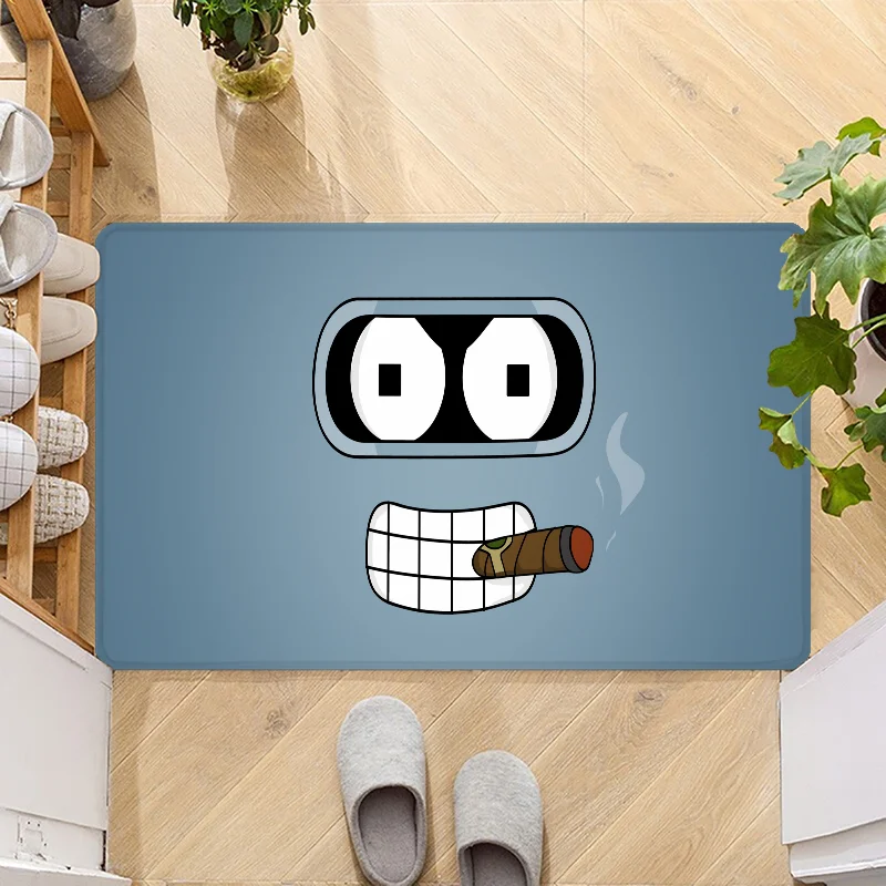 F-futuramaS Door Mat Entrance Non-slip Doormat Washable Kitchen Carpet Hallway Rugs Bathroom Bath Door Mats