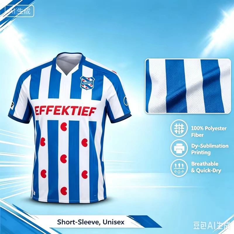 Heerenveen Soccer Jersey 2026‑2027 Season Print Short Sleeve Football Shirt Quick Dry Unisex Men Fan Sport Top