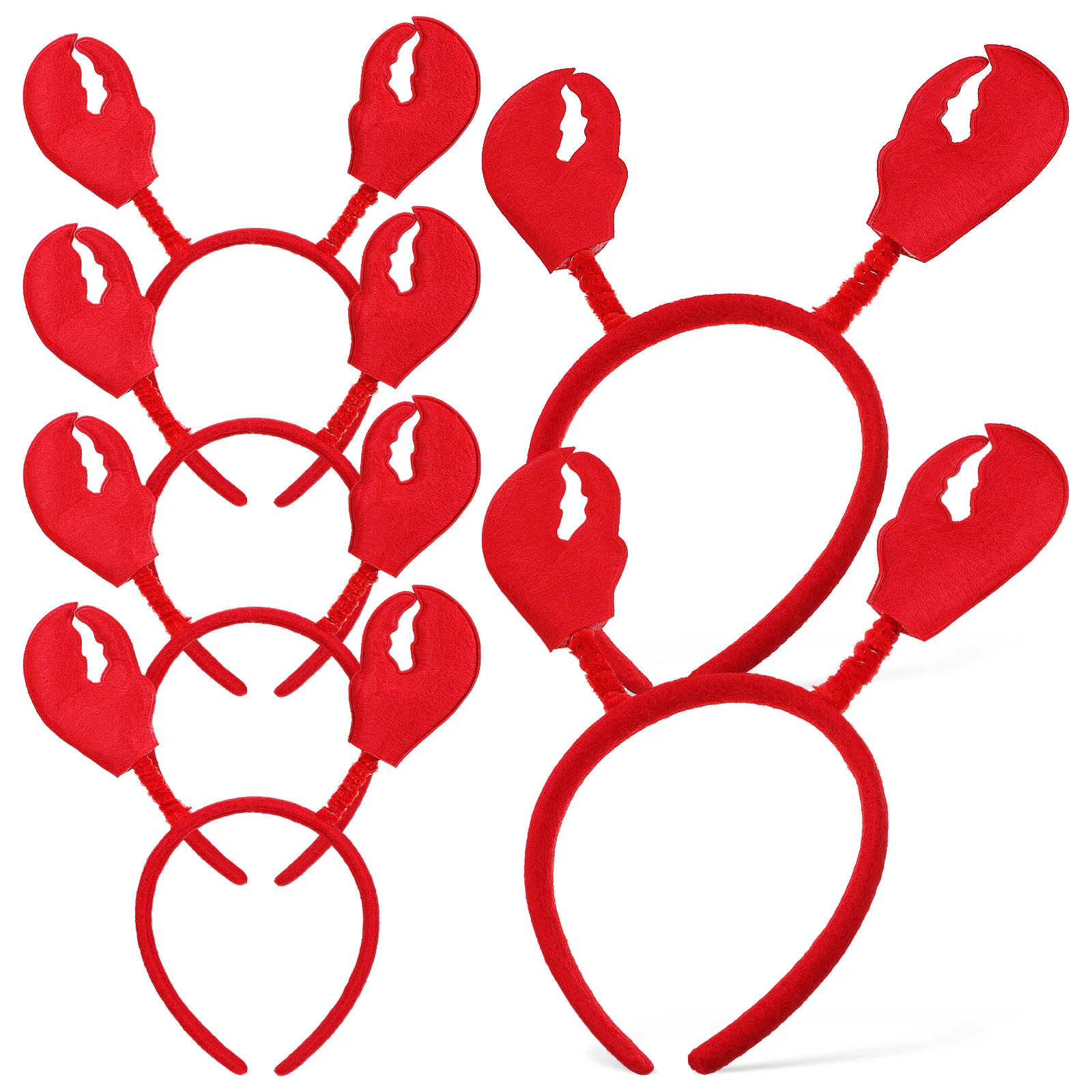 

6pcs Lobster Headband Crab Headbands Shellfish Crawfish Bopper Gear Accessories Sea Animals Novelty Design Lightweight Fun