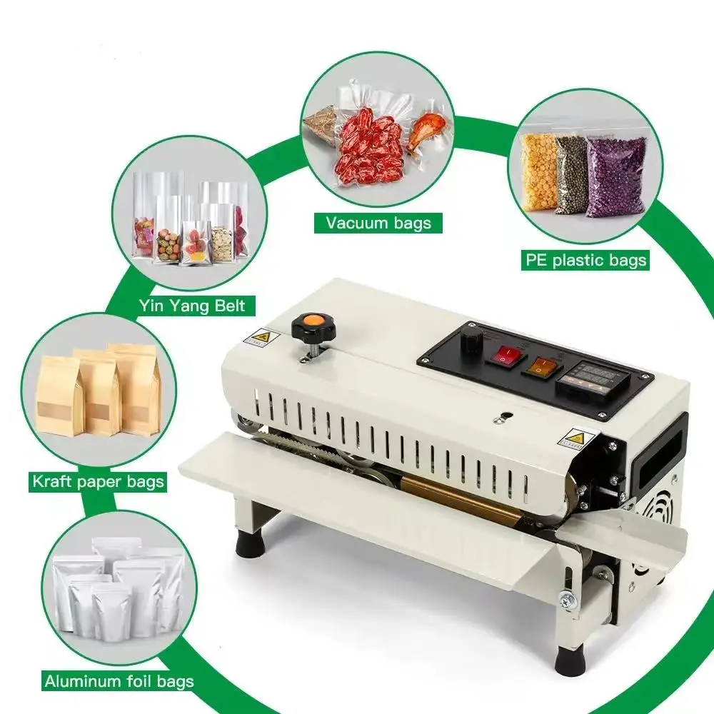 400Mm automatic machine continuous belt horizontal sealing machine plastic bag packaging pulse sealing machine