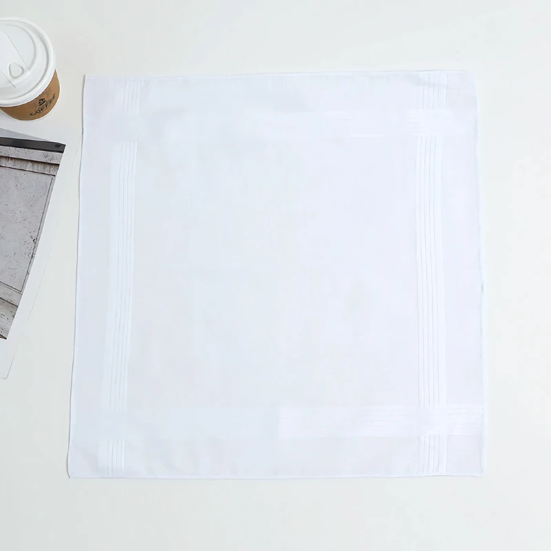 Personalized Wedding Handkerchiefs White Handkerchief and Blue Handkerchief Custom Handkerchief for Dad, Handkerchiefs for Men