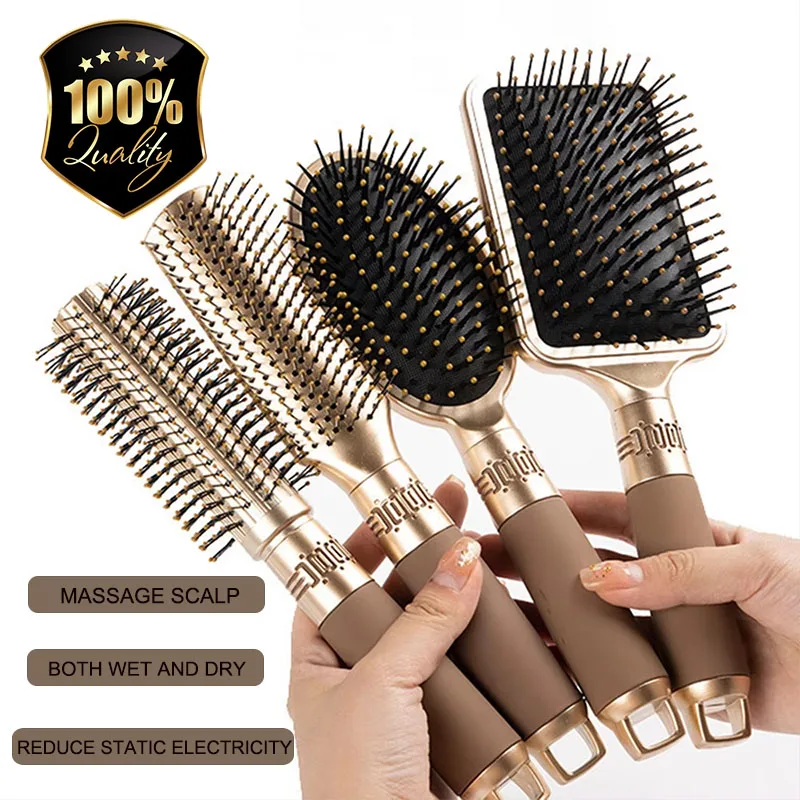 

Hair Massage Air Cushion Comb Brush Scalp hairbrush Detangle Anti Static Salon Hairdressing Styling Tool Oval Round