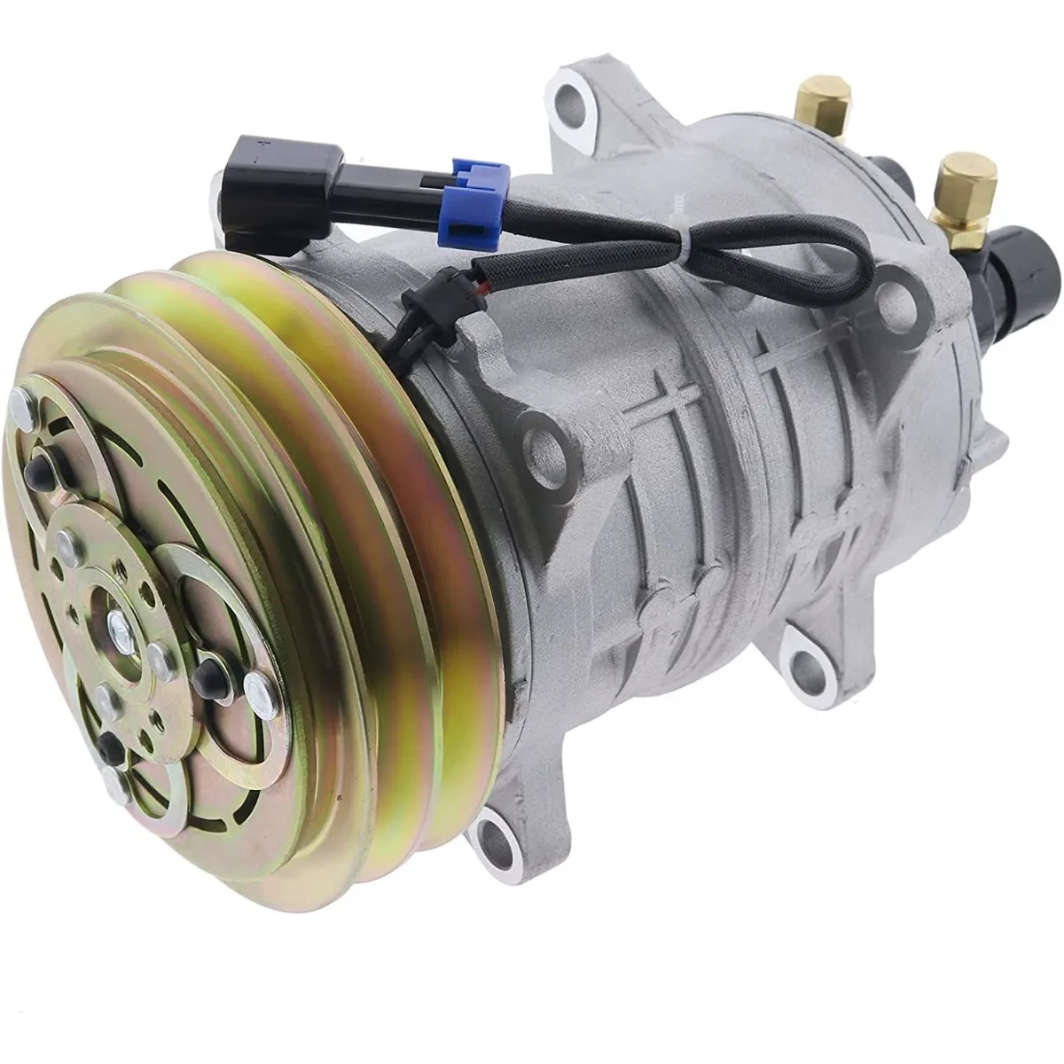 

12V A/C Compressor TM-13HD QR6882745 7136676 7023582 For Bobcat S185 S205 T190 For Kubota M100X (DTC), M108S, M5040 (DTC)