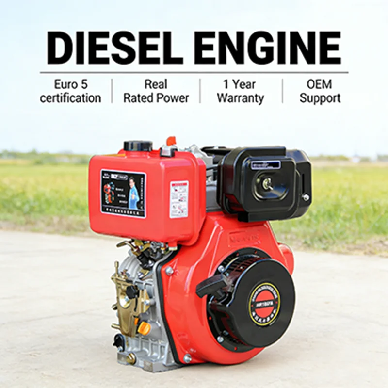 2.5KW/3.6KW/3.8KW/6KW/7KW/8KW/8.5KW Manual Start Air-Cooled Single Engine Keyway Shaft Easy Operate Euro 5 Air-Cooled