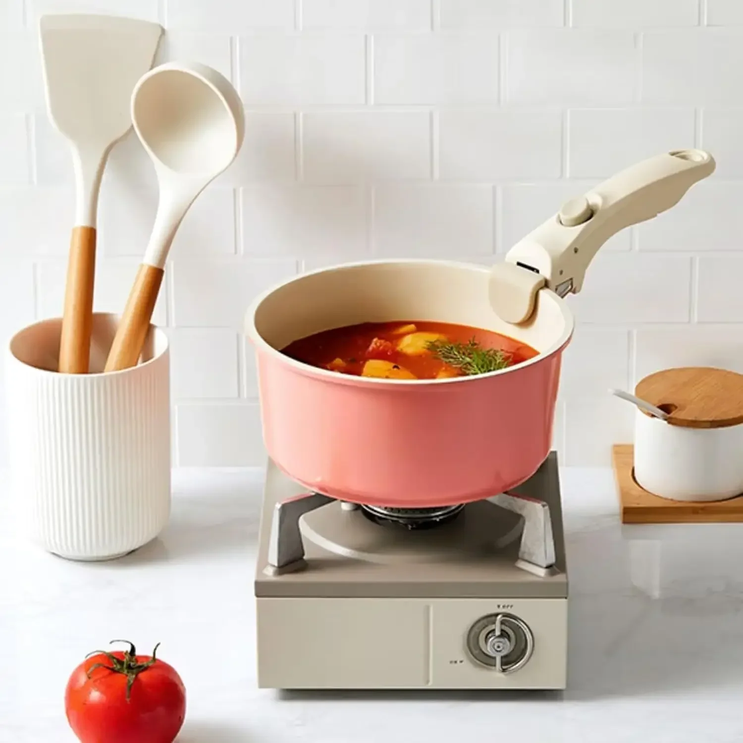 Universal Removable Handle for Detachable Cookware - One Size Fits All Pot Handle