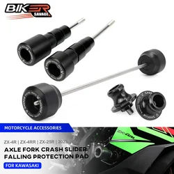 2024 ZX4R Frame Slider Crash Protector For KAWASAKI NINJA ZX4RR ZX-25R 2023 Motorcycle Wheel Axle Sliders Swingarm Spools Slider