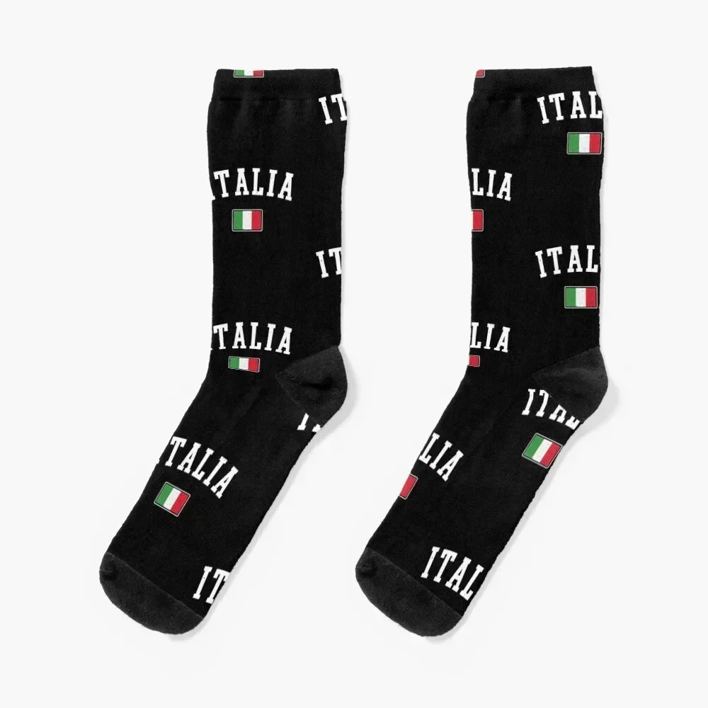 Italy Flag Gift Pride Patriotic Italian Flag Vintage Italia Socks floor christmas gifts kawaii summer Luxury Woman Socks Men's